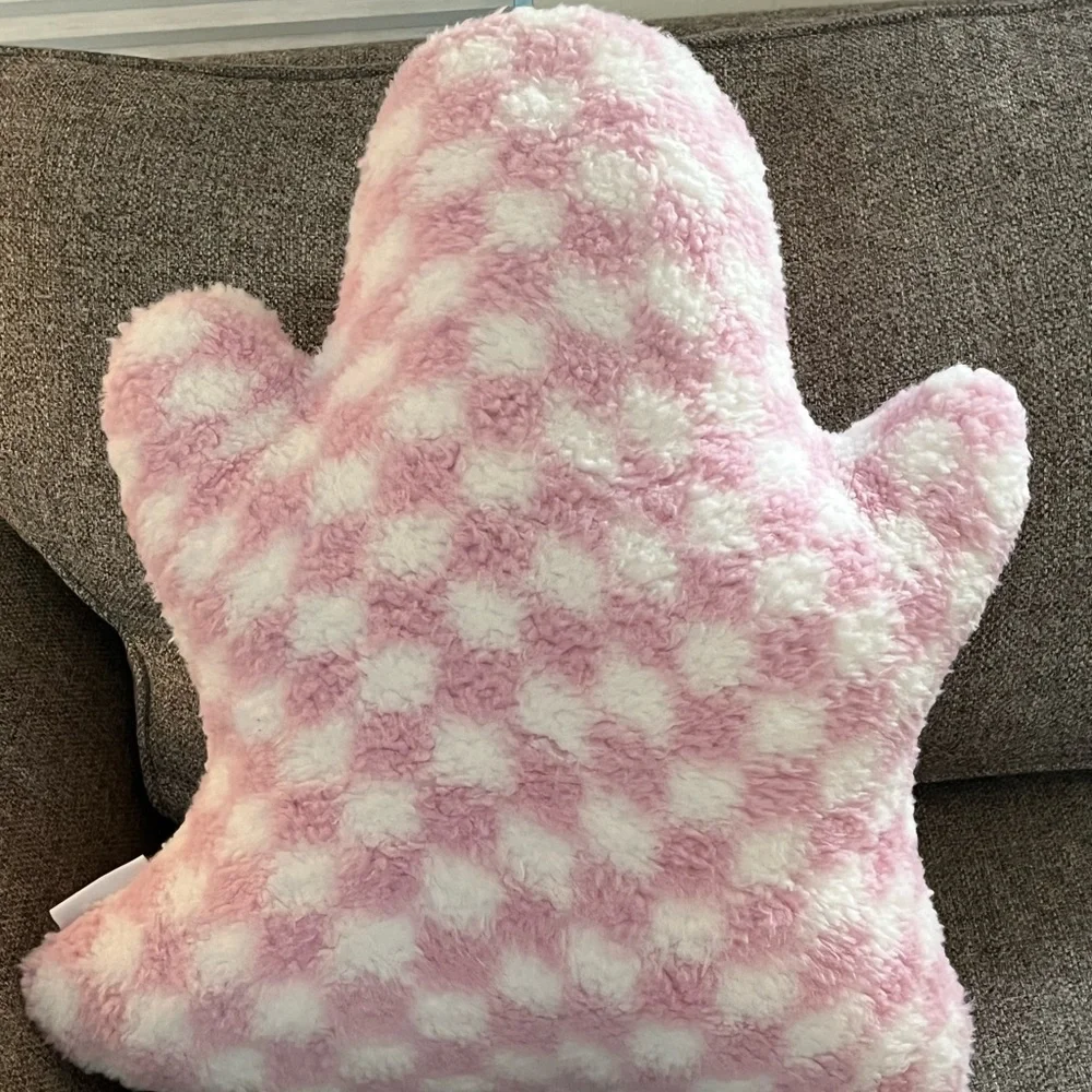 Novogratz SUPER SOFT Ghost Pinky lavender & White Halloween Pillow RARE NWT